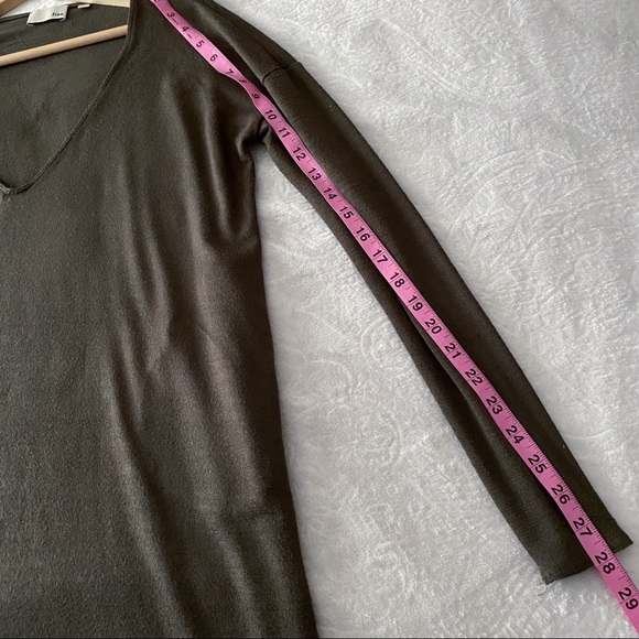 Aritzia Wilfred’s tunic Long Sleeve Knit Dress W/Pockets shirtdress shirt dress - Picture 3 of 9